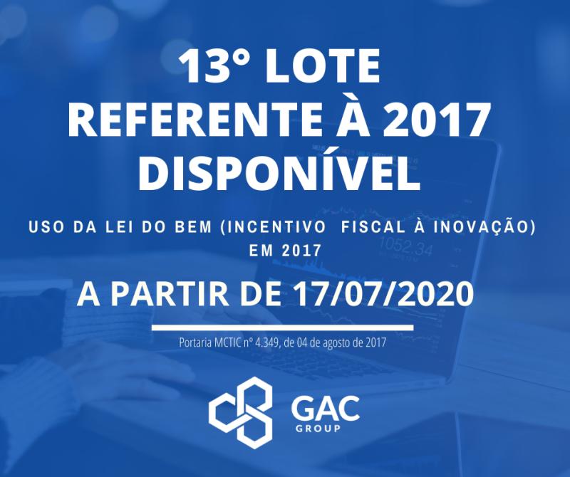Disponível o 13º lote do Parecer Técnico 2017 LDB