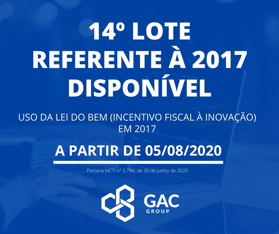14º LOTE REFERENTE LDB 2017 ESTÁ DISPONÍVEL