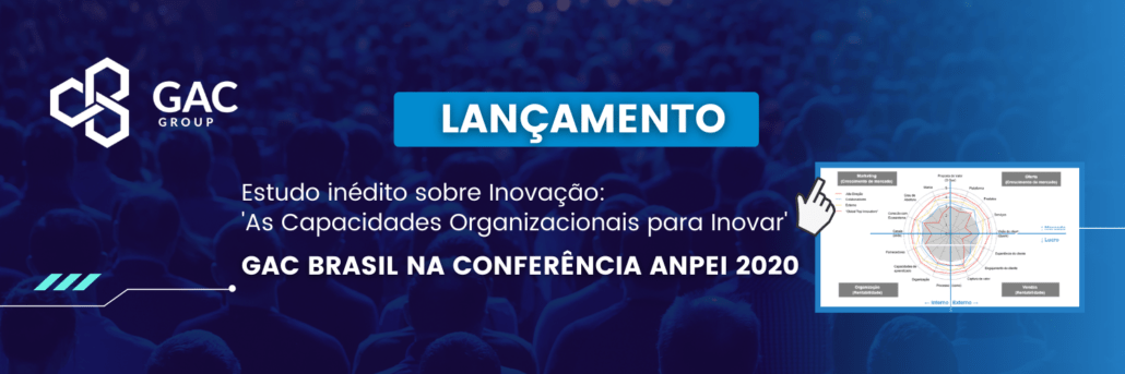 lançamento de um estudo inédito no país, ‘As Capacidades Organizacionais para Inovar’ em parceria com a ANPEI, na Conferência ANPEI 2020 – Inova_Impacta_Transforma, evento online.